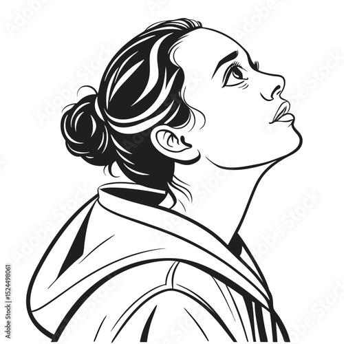 woman with long hair