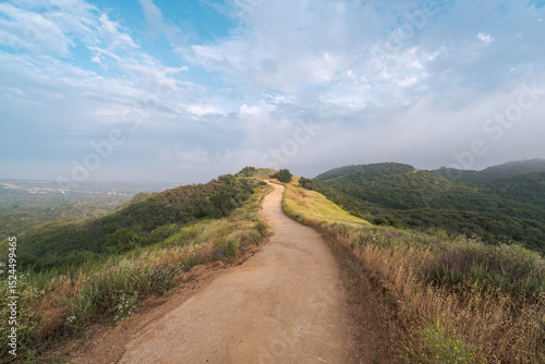 Trail through the mountains