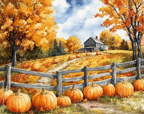 Autumnal Farm Scene (2)