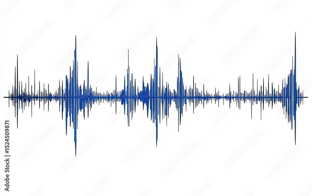 Audio waveform graph Audio waveform graph