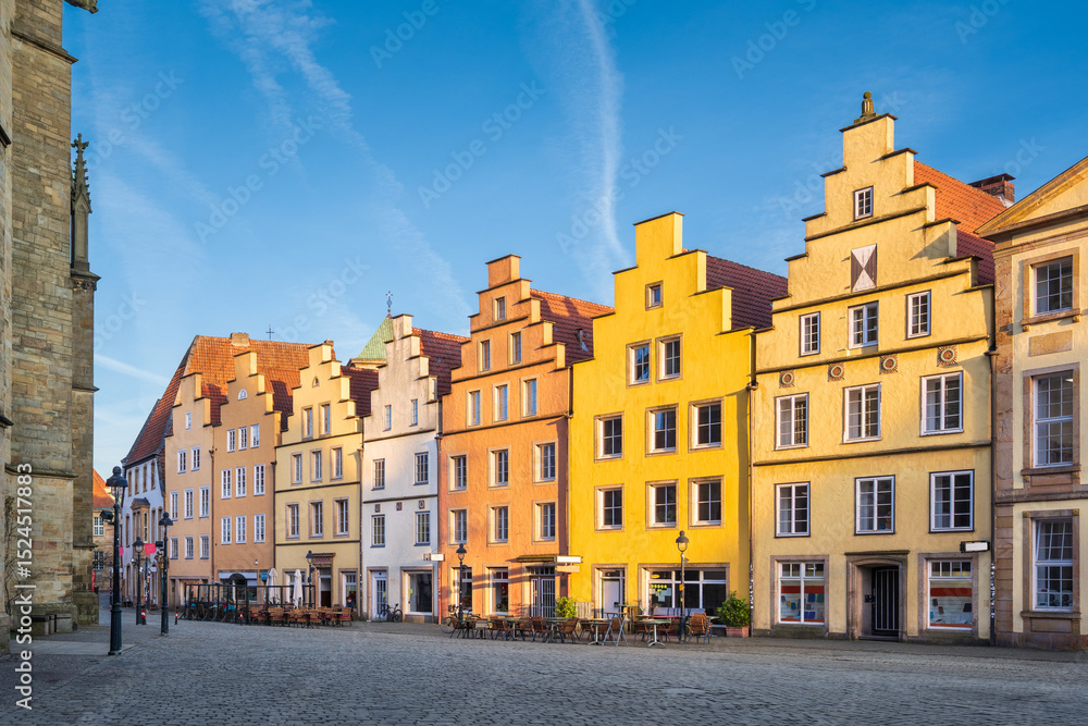 Historic buildings on the market square of Osnabrück, Germany Historic buildings on the market square of Osnabrück, Germany