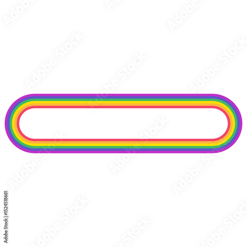 Pride rainbow decorative frame
