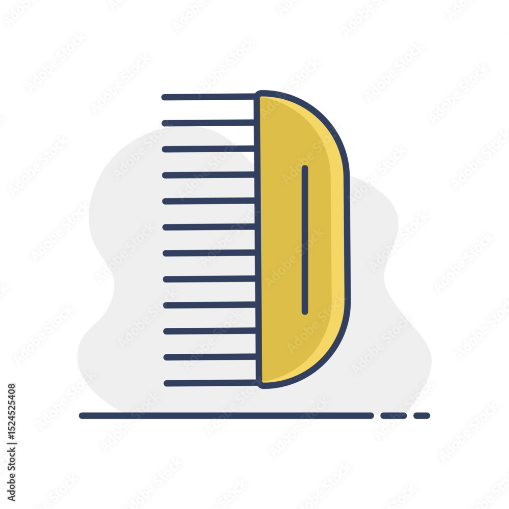 Hairbrush baby vector isolated icon Hairbrush baby vector isolated icon