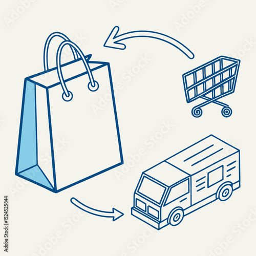 Streamlined E-commerce From Shopping Cart to Delivery Truck