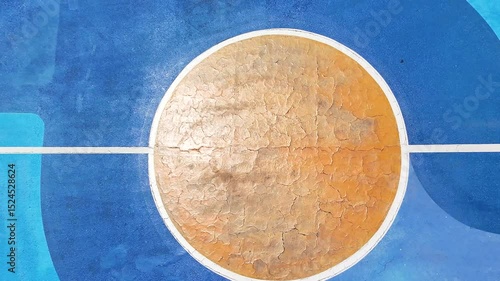 aerial view of the basketball court at Lagoa Rodrigo de Freitas in Rio de Janeiro.