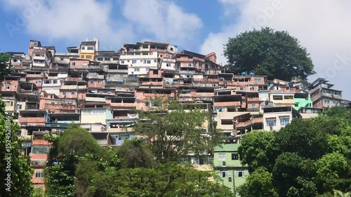 View of the Rocinha favela in Rio de Janeiro.