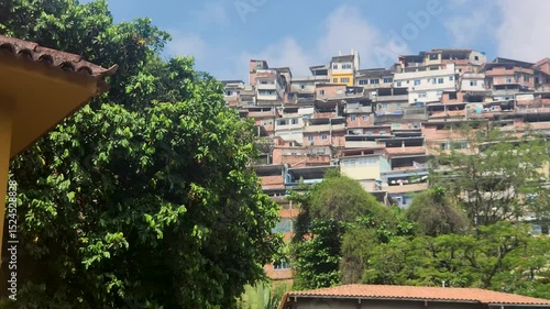 View of the Rocinha favela in Rio de Janeiro.