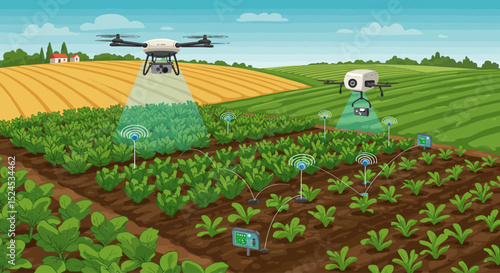 Revolutionizing Agriculture Smart Farming with Drones and Precision Irrigation for Optimized Crop Yields