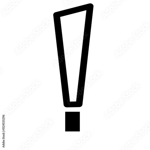 Exclamation mark element design icon template