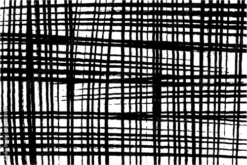 Hand-drawn crosshatch grid with black lines