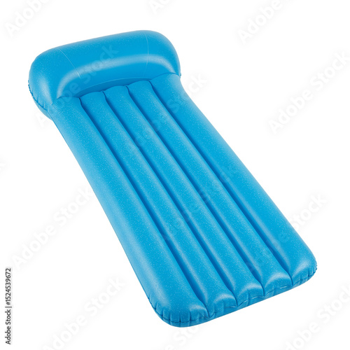 Inflatable mattress isolated on white background