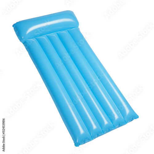 Inflatable mattress isolated on white background