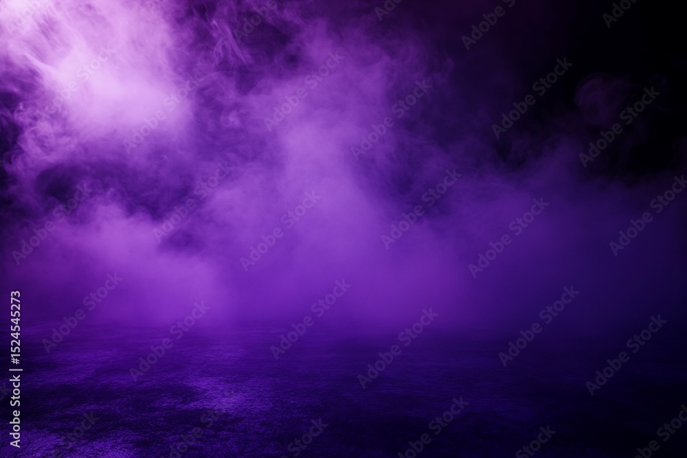 Obraz premium Purple Smoke and Dark Ground Plane