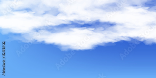 Cloudy blue sky abstract background, blue sky background with tiny clouds, 3d rendering