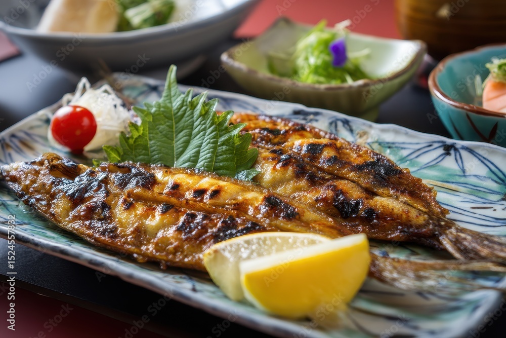 Grilled flatfish dish from Japan Grilled flatfish dish from Japan