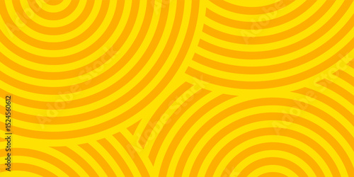 Pasta background, spaghetti abstract geometric pattern. Macaroni yellow poster. Wavy abstract pattern.