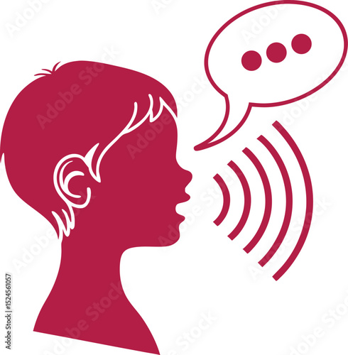 Speech Bubble with Sound Waves