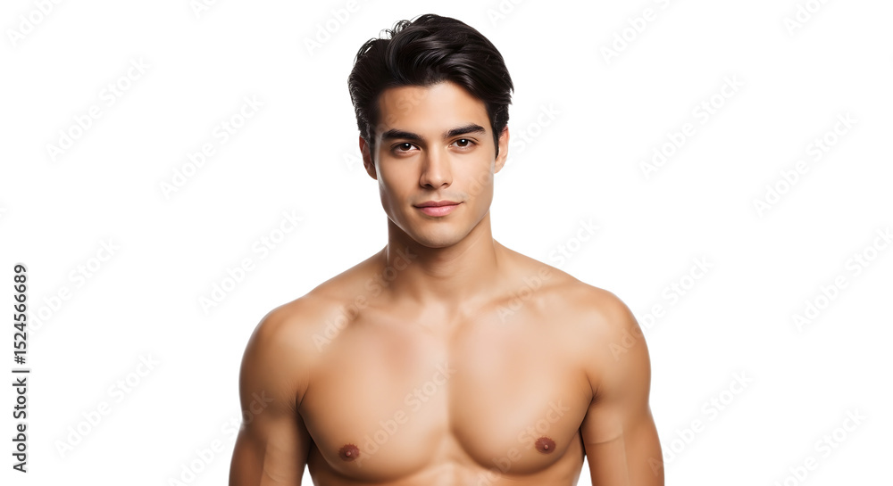 Fototapeta premium Handsome Man Portrait on White