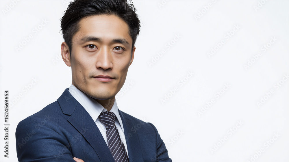 日本人男性ビジネスマンのスタジオ肖像 日本人男性ビジネスマンのスタジオ肖像