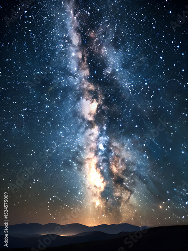 Northern lights illuminating a starry night sky above the sea, a cosmic dance of light