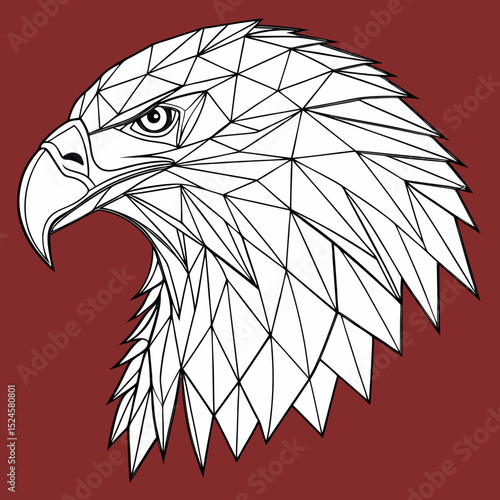 eagle head vector illustration