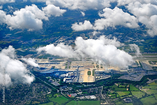 Gatwick Airport Aerial View, East Sussex, United Kingdom