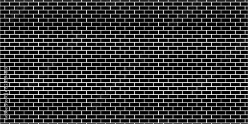Pavement urban floor rock close up seamless mosaic stone concrete wall surface tiles. subway vector block rock black brick wall texture background.	
