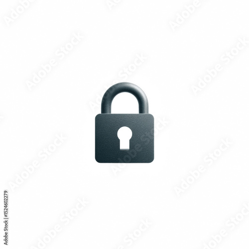 A sleek, modern padlock symbolizing security and protection in the digital age.