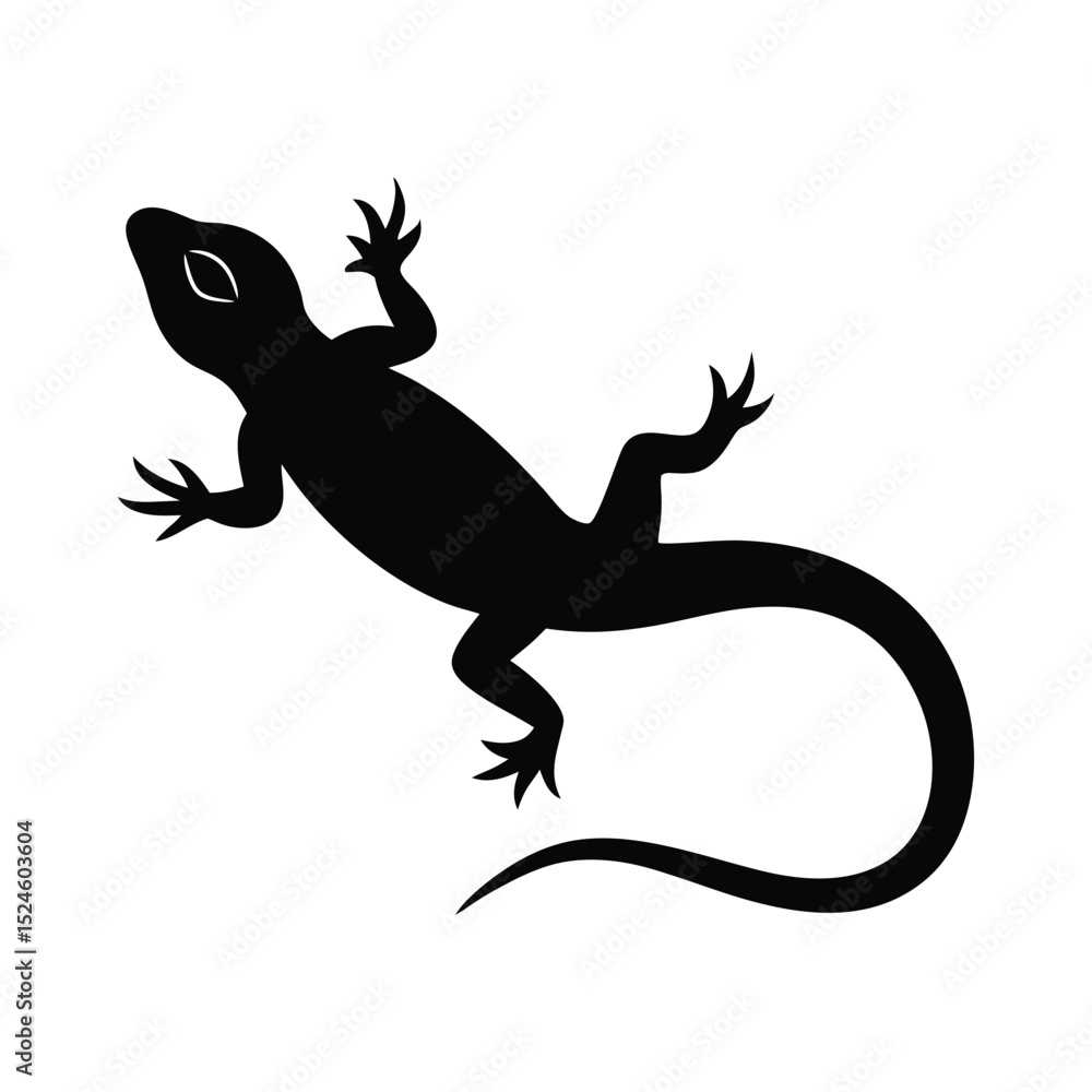 Naklejka premium chameleon on a white background