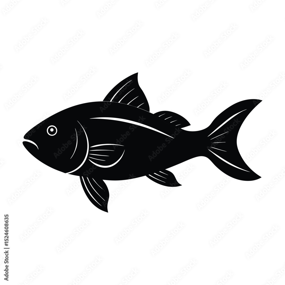 Fototapeta premium vector illustration of a fish