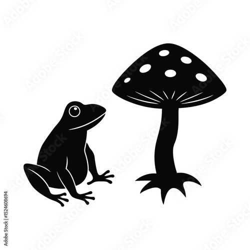 vector illustration of a mushroom