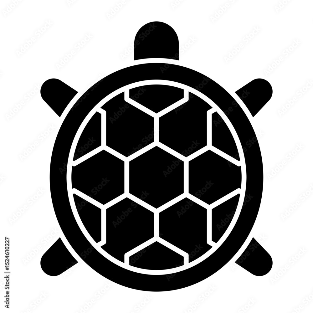 Obraz premium turtle glyph icon