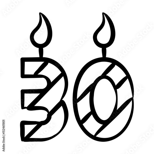 30Th Birthday Icon