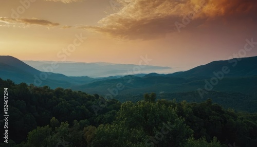 sunrise over the mountains