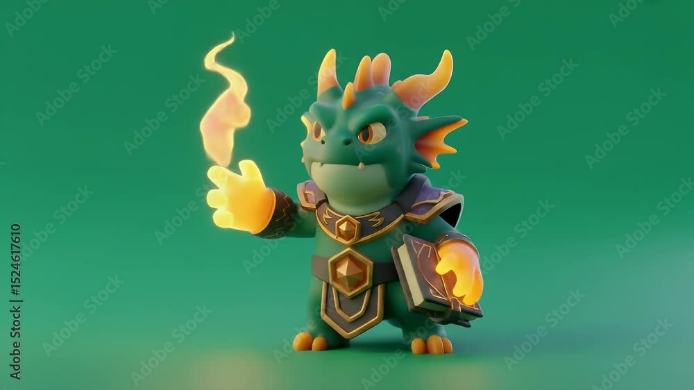 Green Dragonborn Mage Casting Spell in 3D Render Isolated on Green Screen Ideal for Game Asset Cinematic and Animation Green Dragonborn Mage Casting Spell in 3D Render Isolated on Green Screen Ideal for Game Asset Cinematic and Animation