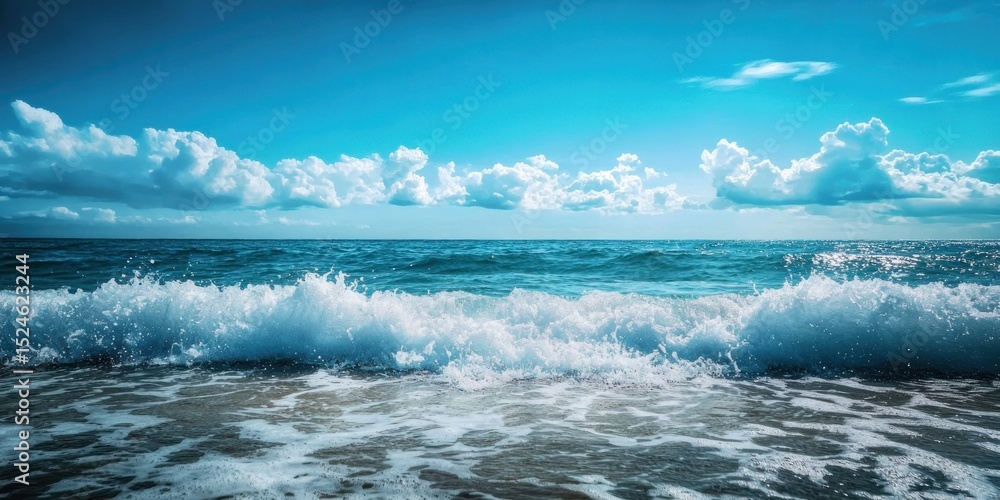 Obraz premium Dreamlike Ocean Wave Formations
