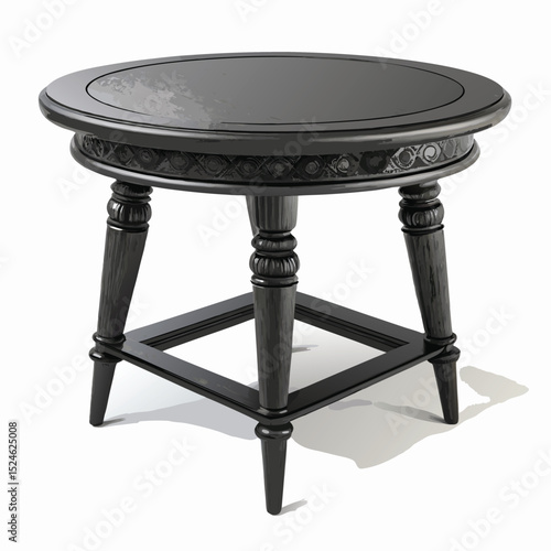 round table isolated on white