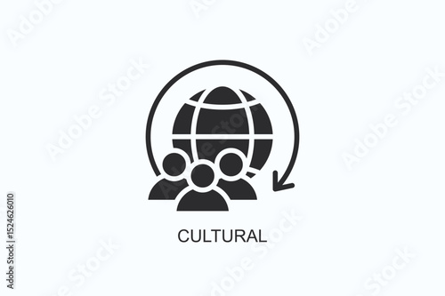 Cultural Icon Or Logo Isolated Vector Illustration