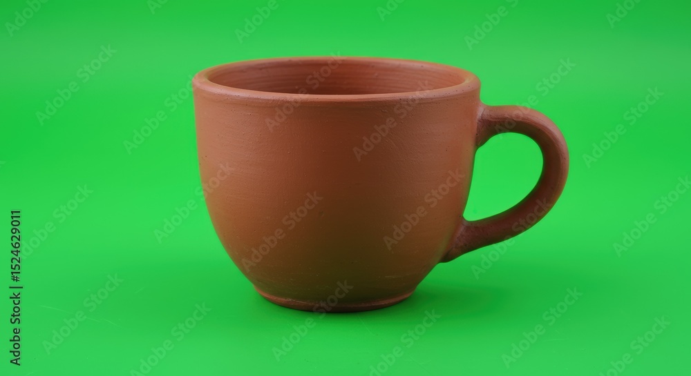 A simple terracotta cup ideal for cozy branding, lifestyle content, or thematic websites emphasizing tradition, sustainability, and craftsmanship. A simple terracotta cup ideal for cozy branding, lifestyle content, or thematic websites emphasizing tradition, sustainability, and craftsmanship.