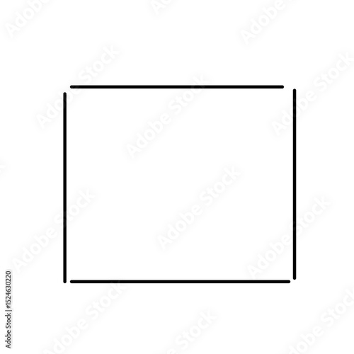 シンプルな直線のフレーム