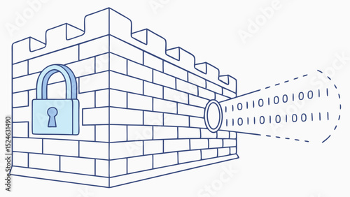 Secure Digital Fortress with Binary Code