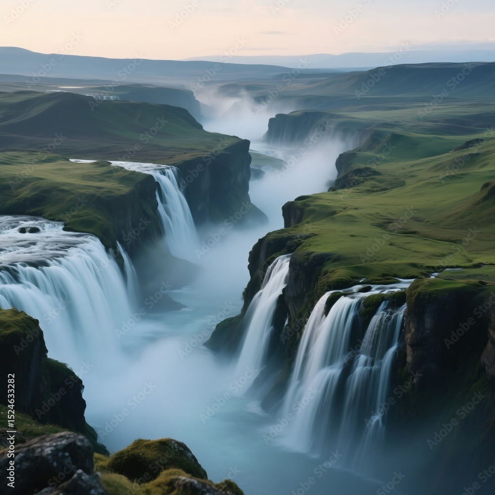 Fototapeta premium waterfall in the morning