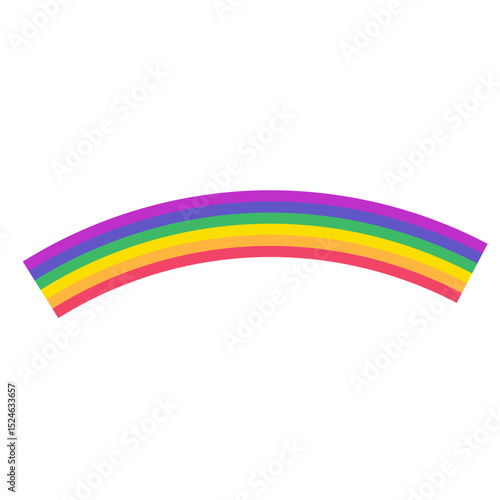 Rainbow Wavy Line Pride Decorative