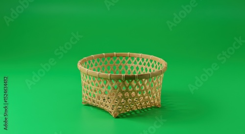 Woven basket ideal for branding, e-commerce displays, or marketing campaigns emphasizing craftsmanship, sustainability, and eco-friendly messaging.