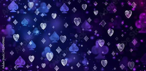 The Abstract poker blurred pattern.
