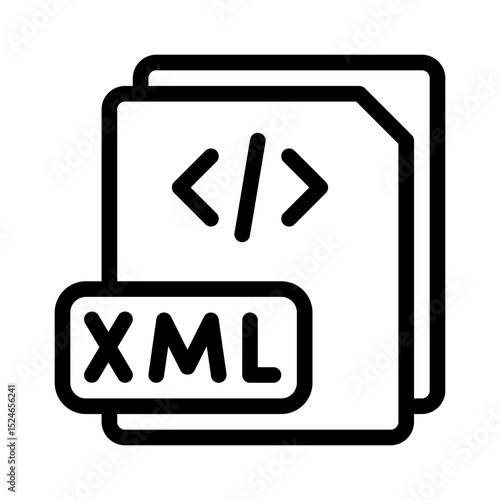 XML file line icon