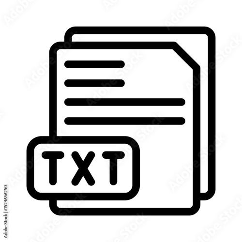 text file line icon