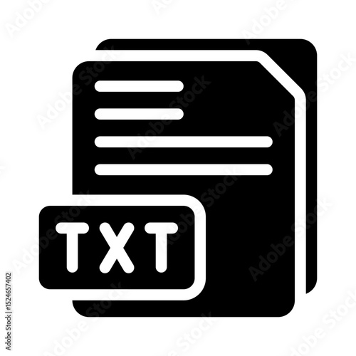 text file glyph icon