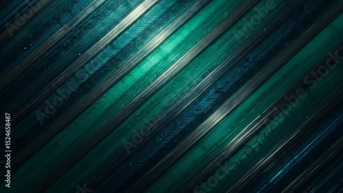 Abstract Teal and Silver Diagonal Pattern with Textured Surface Video
