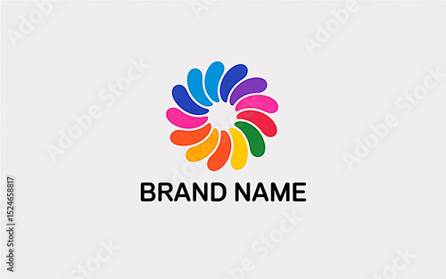 abstract vector logo design